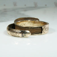 Sept. 1st 1876 Memorial Band with Hidden Hair Compartments