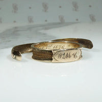 Sept. 1st 1876 Memorial Band with Hidden Hair Compartments