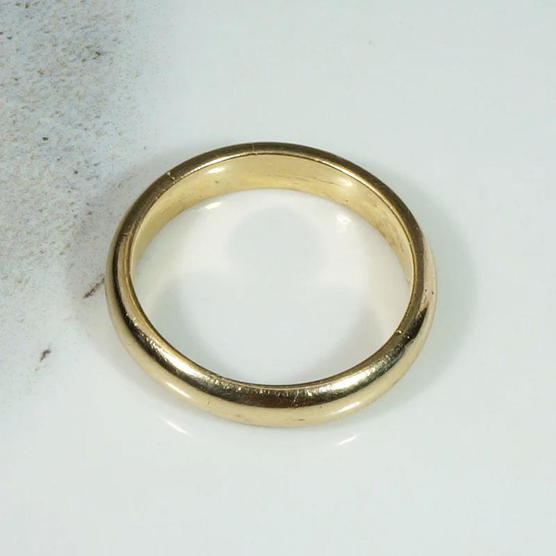 Timeless Half Round 14k Gold Wedding Band