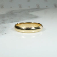 Victorian Half Round Gold B.N.Co. Wedding Band