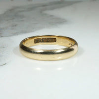 Victorian Half Round Gold B.N.Co. Wedding Band