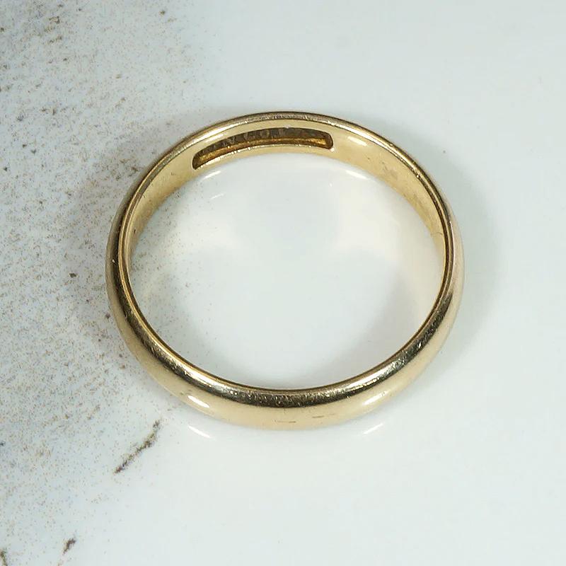 Victorian Half Round Gold B.N.Co. Wedding Band