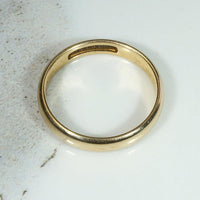 Victorian Half Round Gold B.N.Co. Wedding Band