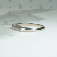 Classically Pretty 1940's Diamond Baguette Band