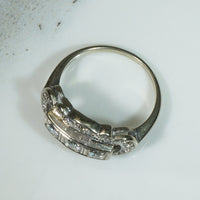 Lovely Scalloped 1930's Diamond Ring