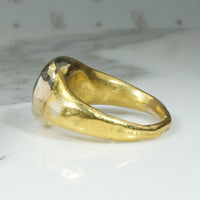 Roman 22k Signet Ring with Chronos Intaglio
