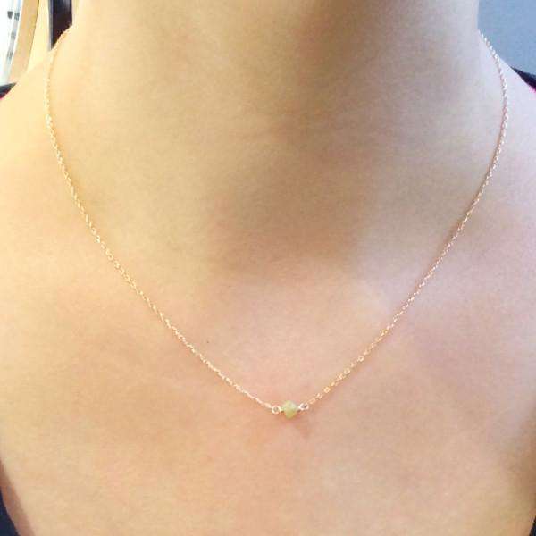 Simple Beauty Raw Diamond Necklace