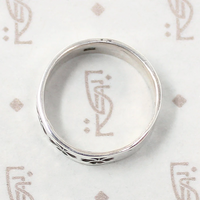 Engraved Clover Silver Cigar Band by 720