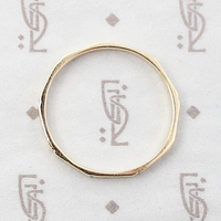 Faceted & Engraved Art Deco Style Wedding Band