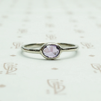 Lavender Rose Cut Sapphire Ring by 720