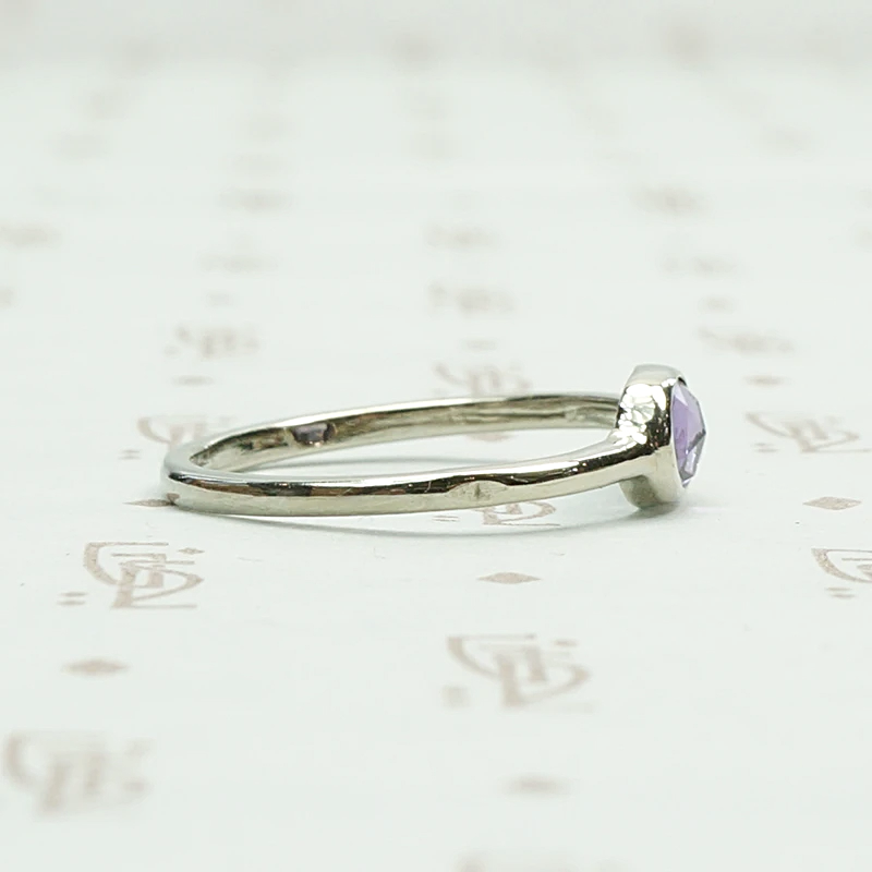 Lavender Rose Cut Sapphire Ring by 720