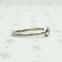 Lavender Rose Cut Sapphire Ring by 720