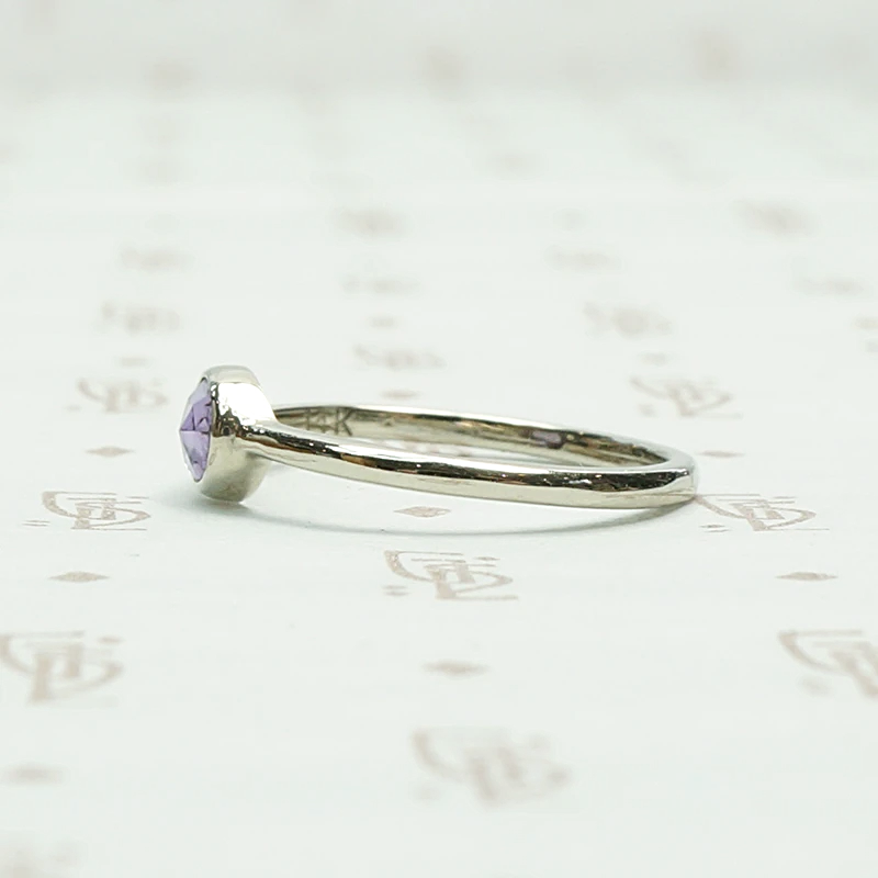 Lavender Rose Cut Sapphire Ring by 720
