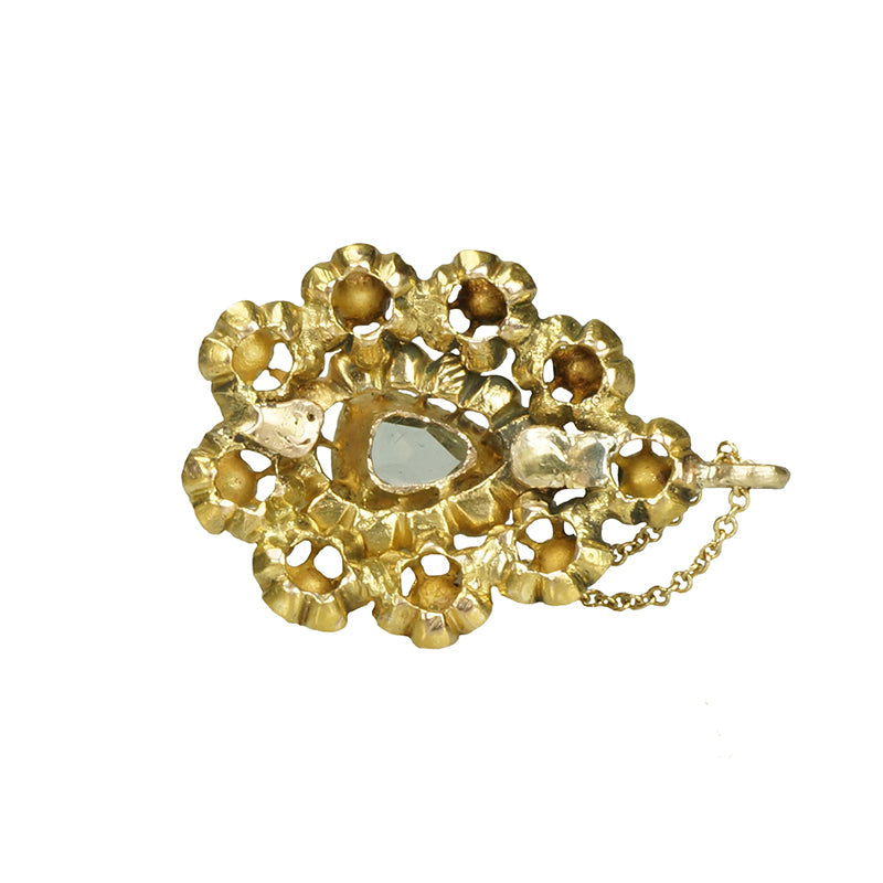 Georgian Rose Cut Diamond Pendant