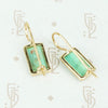 Beautiful Specimen Turquoise and Gold Earrings