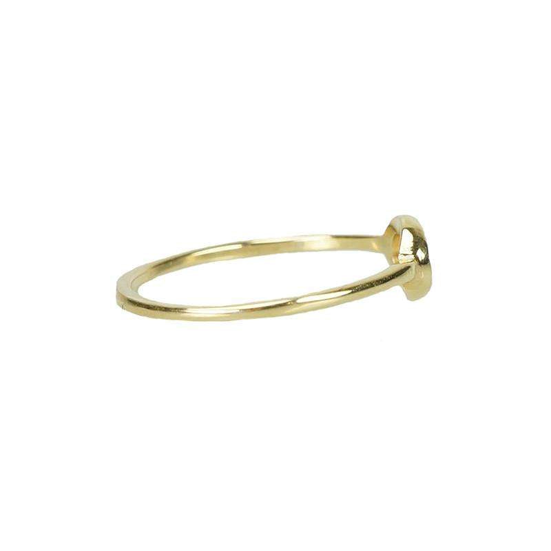 Delicate Opal Ring in Yellow Gold