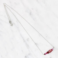 Olio Arc Necklace in Reds & Pinks by brunet