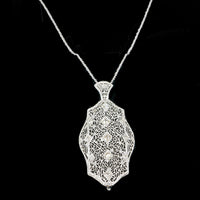 Convertible Pin Pendant Diamond Filigree Jewel
