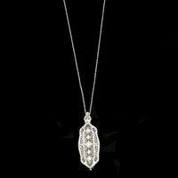 Lacy Filigree Diamond Pendant