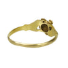 Georgian Acrostic Ring Regard Hands Holding a Pansy