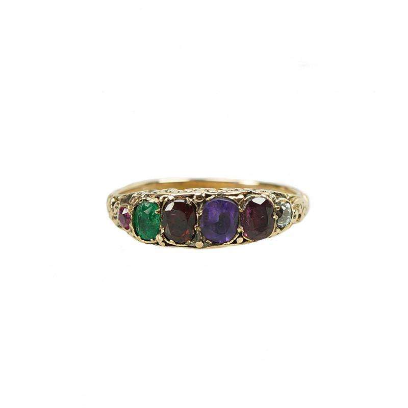 Antique Acrostic Regard Ring