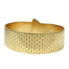 Retro Gold and Platinum Buckle Bracelet Rubies and Diamonds