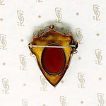 Hardstone Cameo in Rose Gold Brooch