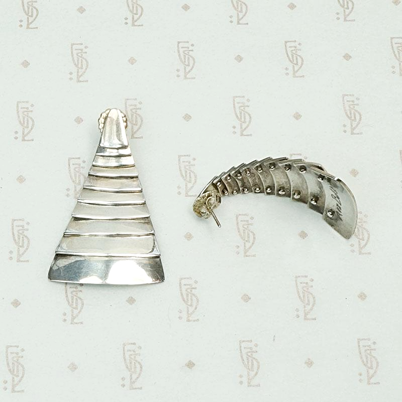Modernist Studio Earrings in Sterling Silver