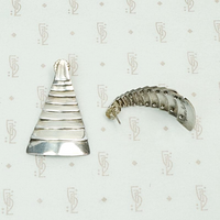 Modernist Studio Earrings in Sterling Silver