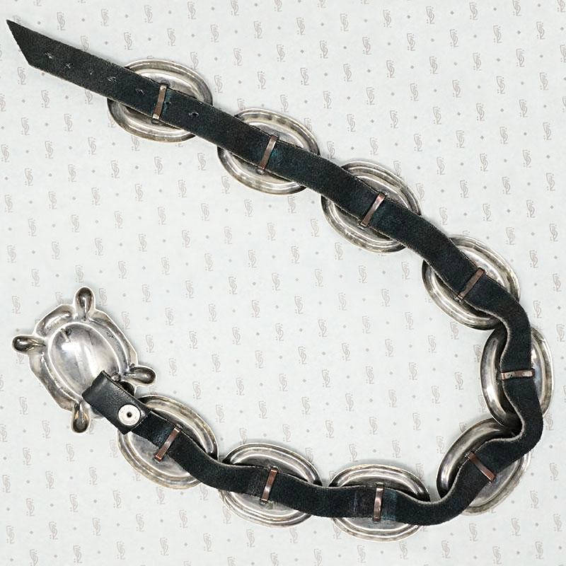 Fantastic Vintage Sterling Concha Belt