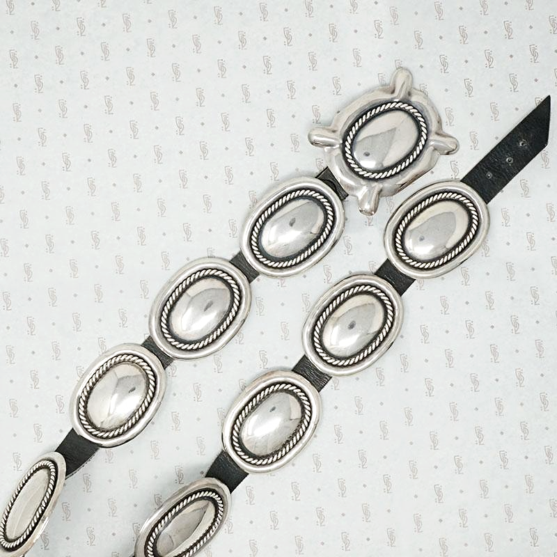 Fantastic Vintage Sterling Concha Belt