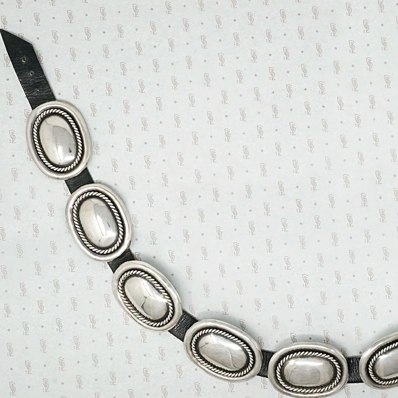 Fantastic Vintage Sterling Concha Belt