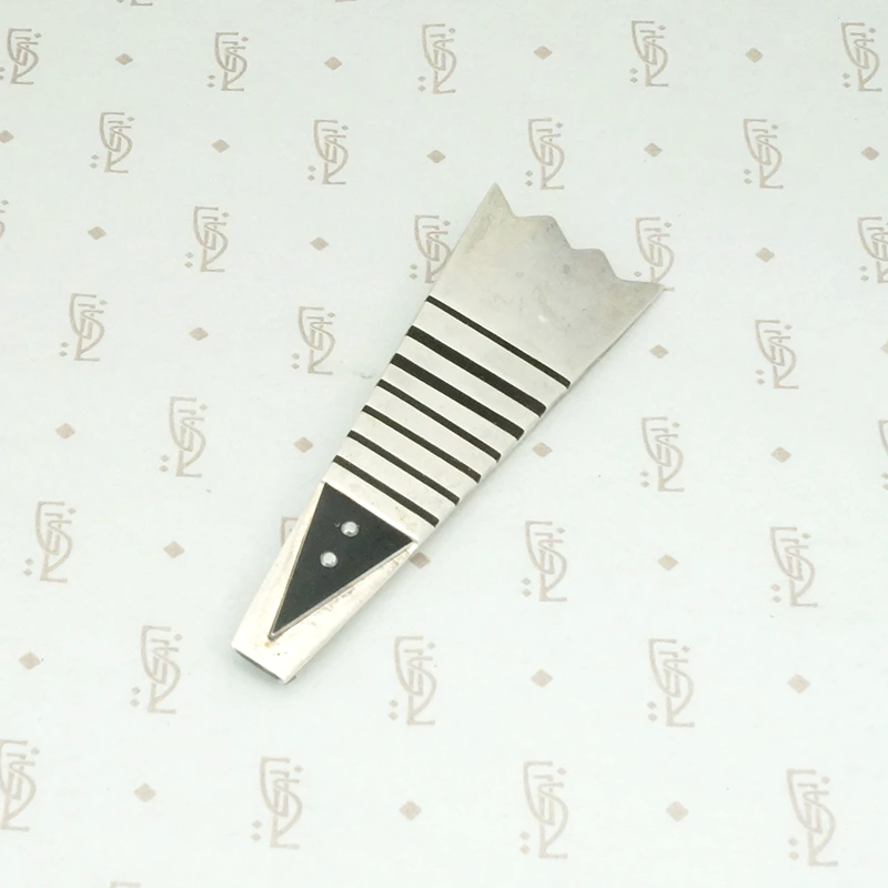 Studio Silver Brooch with Resin & Enamel
