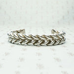 Double Twist Sterling Silver Cuff