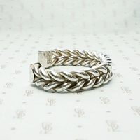 Double Twist Sterling Silver Cuff