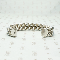 Double Twist Sterling Silver Cuff