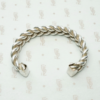 Double Twist Sterling Silver Cuff