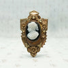 Victorian Agate Cameo Brooch with Locket