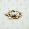 Victorian Agate Cameo Brooch with Locket