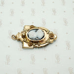 Victorian Agate Cameo Brooch with Locket