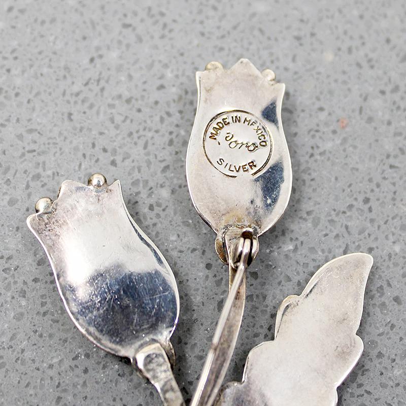 Playful Nosegay Sterling Brooch by Coro
