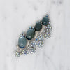 Iridescent Blue Jomaz 1940s Brooch