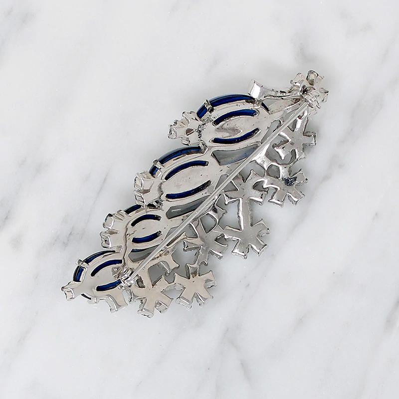 Iridescent Blue Jomaz 1940s Brooch