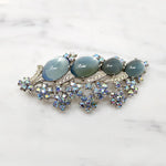 Iridescent Blue Jomaz 1940s Brooch