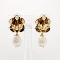 Romantic Powder-Pink & Pearl Flower Earrings