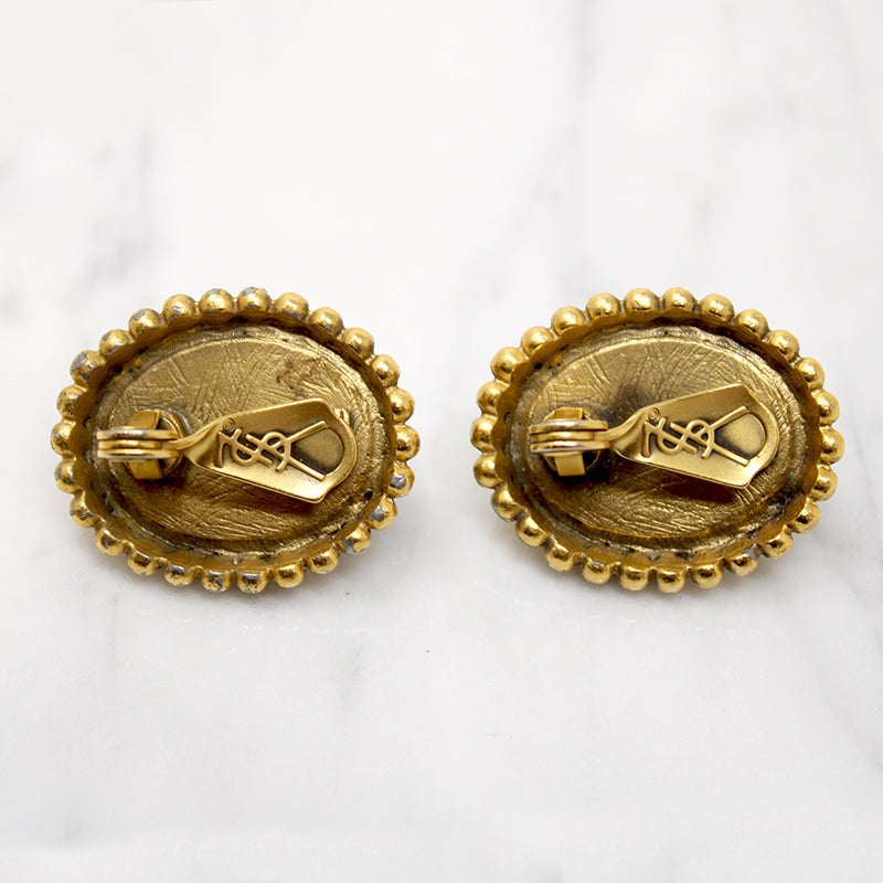 Collectible 1980s YSL Costume Earrings