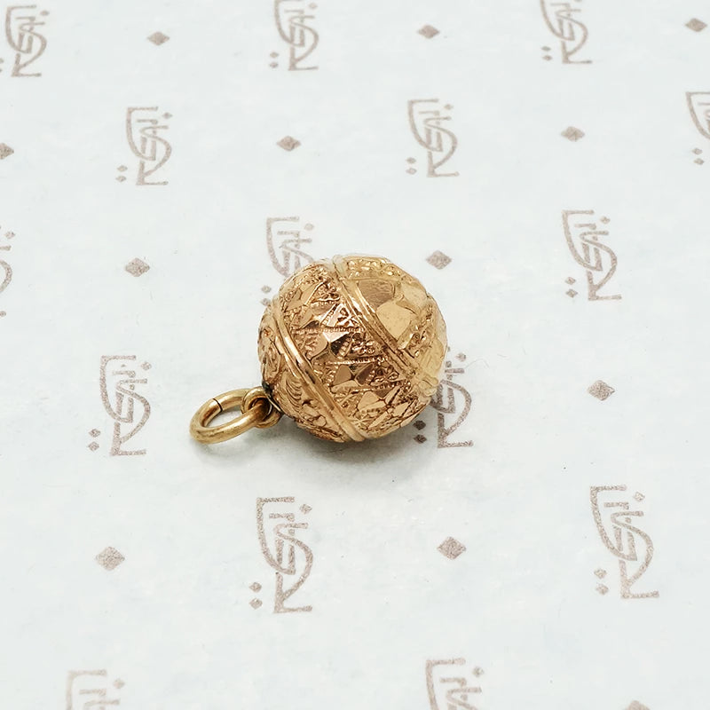 victorian rose gold filled fob