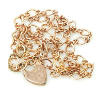 Rose Gold Heart Lock Necklace from The Bits & Pieces Collection