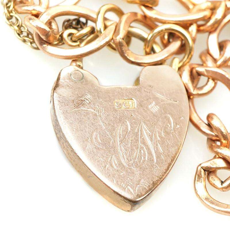 Rose Gold Heart Lock Necklace from The Bits & Pieces Collection