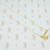 14k gold hatchet necklace
